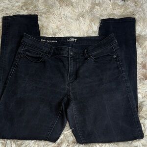 LOFT curvy skinny black Jeans